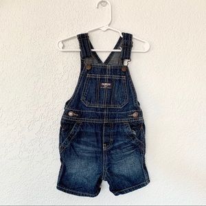 Toddler OshKosh Dark Wash Denim Short Overalls
